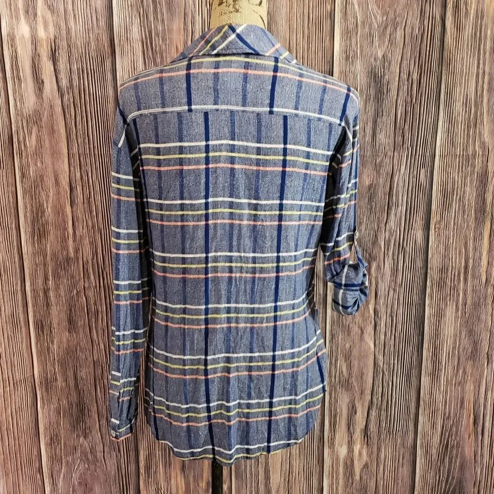 Tracy Reese Plenty Button Front Plaid Shirt